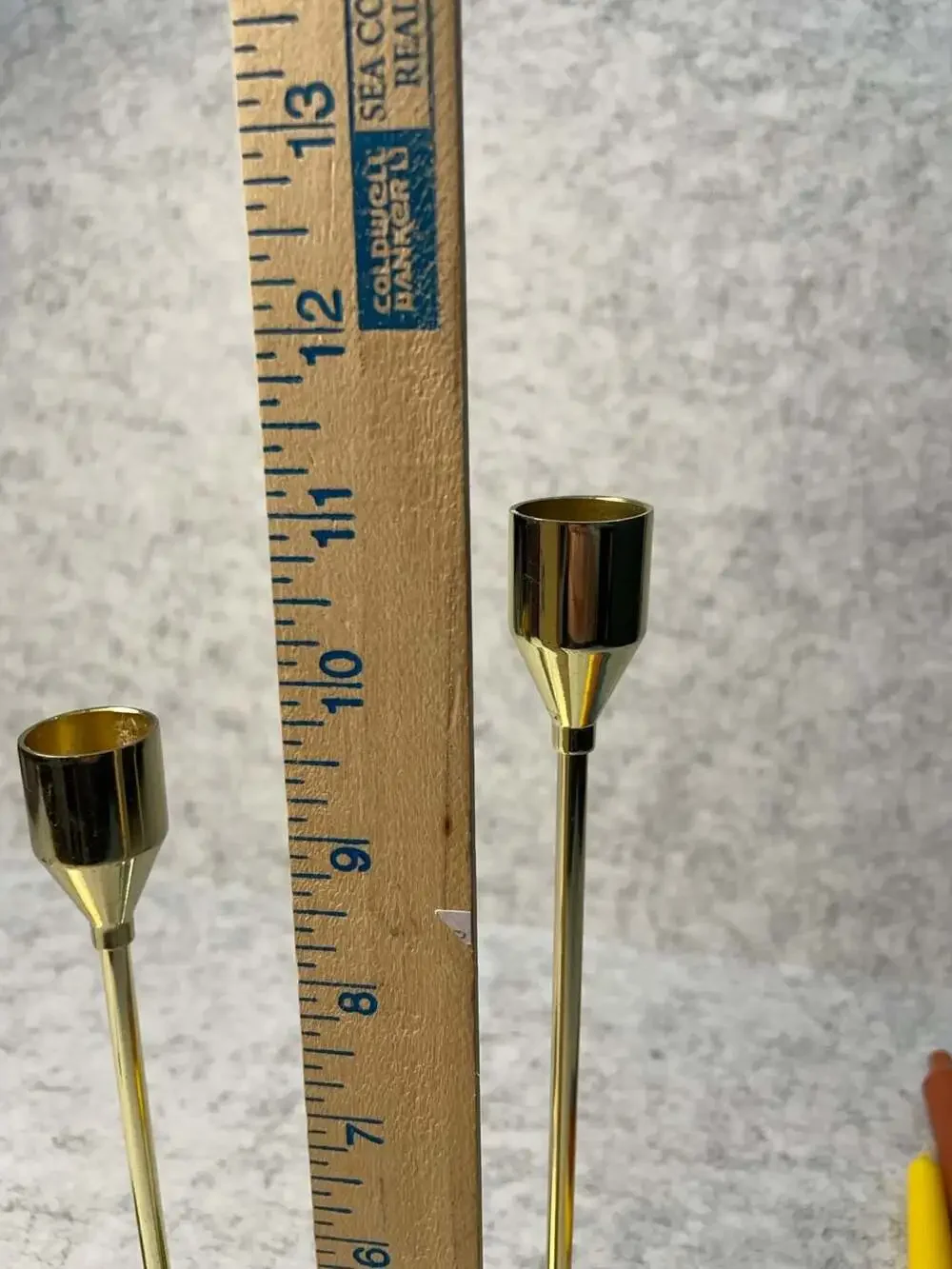 Hobby Lobby Gold Metal Taper Candle Holders Set of 3